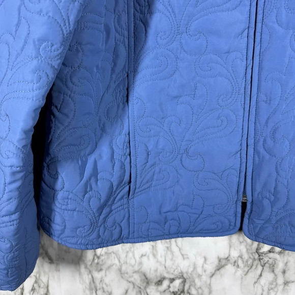 High Fever Quilted Light Blue Jacket Sz XL - Picture 8 of 8